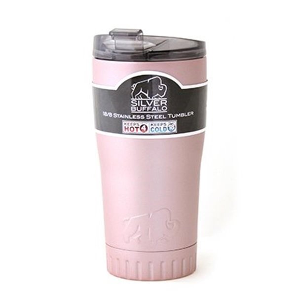 Silver Buffalo 20 oz Stainless Steel Tumbler - Rose Gold SI570366